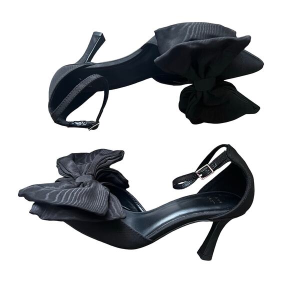 A NEW DAY Grace Bow Pumps Memory Foam Black - Picture 1 of 5